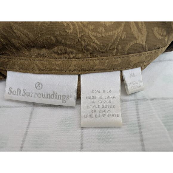 soft surroundings vintage silk top - Picture 7 of 12